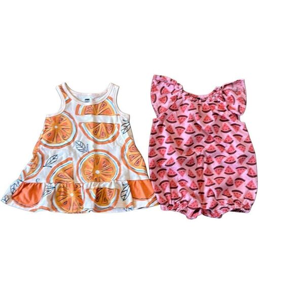 Tea Collection dress playsuit bundle 6-9 months - Picture 1 of 9